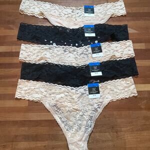 I.n.c. Lace Thong Underwear panty pack set of 5 XL